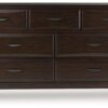 Vanmore - Dark Brown - Dresser