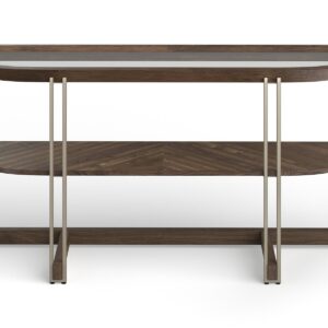 Elora - Demilune Sofa Table - Walnut