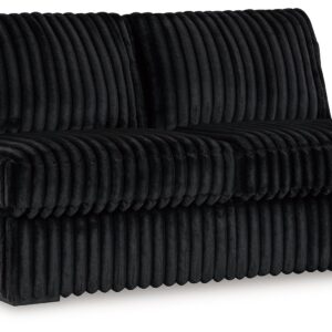 Midnight-Madness - Onyx - Armless Loveseat
