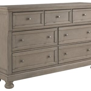 Lettner - Light Gray - Dresser - 7-drawers