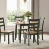 Gesthaven - Natural / Green - Dining Room Side Chair (Set of 2)