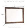 Drystan - Brown / Beige - Bedroom Mirror