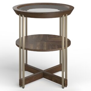 Elora - Round End Table - Walnut