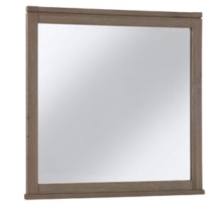 Tide & Timber - Landscape Mirror With Beveled Glass - Gray Oak