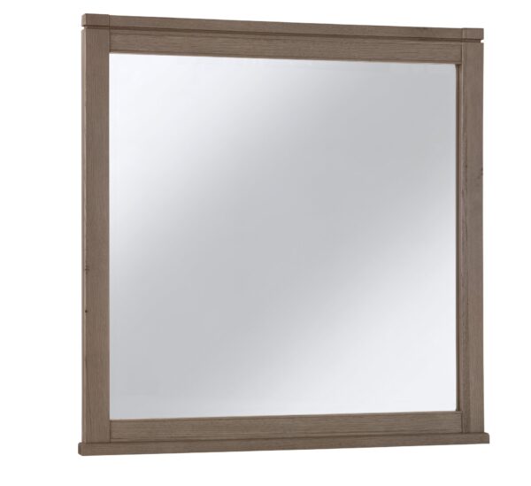 Tide & Timber - Landscape Mirror With Beveled Glass - Gray Oak