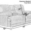 Voyager - Fabric Power Lay Flat Reclining Console Loveseat - Elk