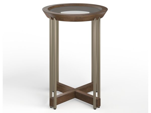 Elora - Round Accent Table - Walnut