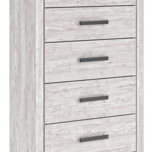 Cayboni - Whitewash - Five Drawer Chest