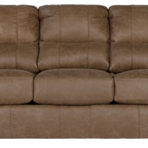 Grant - Faux Leather Sofa - Silt