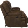 Voyager - Fabric Power Lay Flat Reclining Console Loveseat - Elk