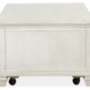 Newport - Lift Top Storage Cocktail Table (With Casters) - Alabaster