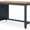 Gesthaven - Natural / Blue - Rectangular Dining Room Counter Table
