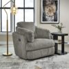 Tie-Breaker - Fog - Swivel Glider Recliner