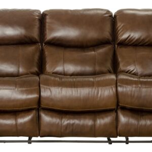 Ceretti - Power Reclining Sofa - Brown Italian Top Grain Leather Match