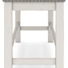 Robbinsdale - Antique White - Dbl Counter Height Upholstered Dining Bench