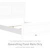 Fortman - White - Queen/King Panel Rails