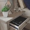Lettner - Light Gray - Two Drawer Night Stand
