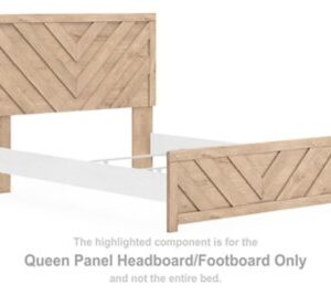 Sanginlane - Tan - Queen Panel Headboard/Footboard