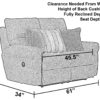 Westport - Power Lay Flat Reclining Loveseat - Cement