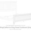 Fortman - White - King/Cal King Panel Footboard