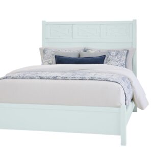 Tide & Timber - Queen - Fretwork Panel Side Rails And Slats - Blue Maple