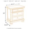 Porter - Dark Brown - Two Drawer Night Stand