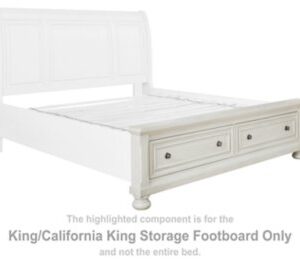 Robbinsdale - Antique White - K/CK Storage Footboard