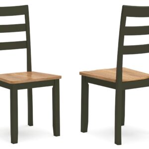 Gesthaven - Natural / Green - Dining Room Side Chair (Set of 2)