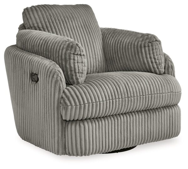 Tie-Breaker - Fog - Swivel Glider Recliner