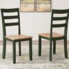 Gesthaven - Natural / Green - Dining Room Side Chair (Set of 2)