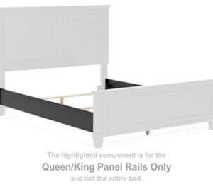 Lanolee - Black - Queen/King Panel Rails