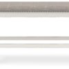 Robbinsdale - Antique White - Dbl Counter Height Upholstered Dining Bench