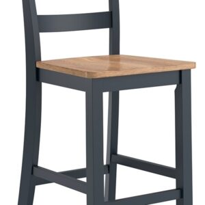 Gesthaven - Barstool (Set of 2) - Natural / Blue
