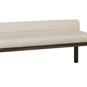Joinery - Upholstered Bench - Ivory Cream / Espresso Oak