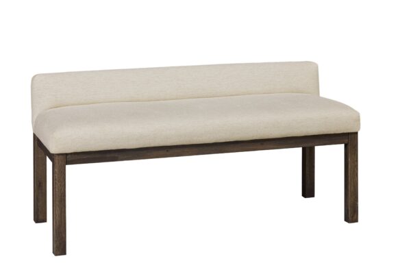 Joinery - Upholstered Bench - Ivory Cream / Espresso Oak