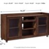 Starmore - XL TV Stand w/Fireplace Option - Brown