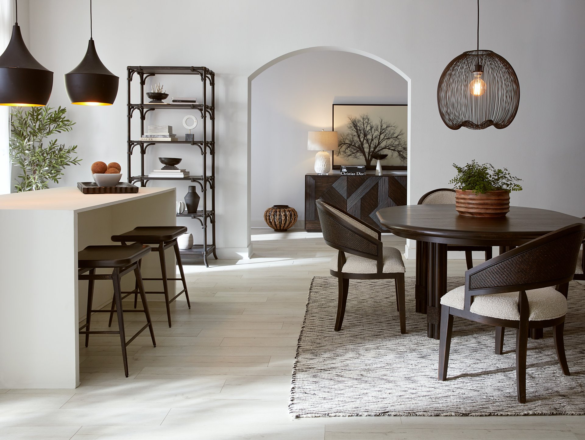 Retreat - Barrel Back Chair (Set of 2) - Black