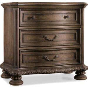 Rhapsody - 3-Drawer Nightstand - Dark Brown