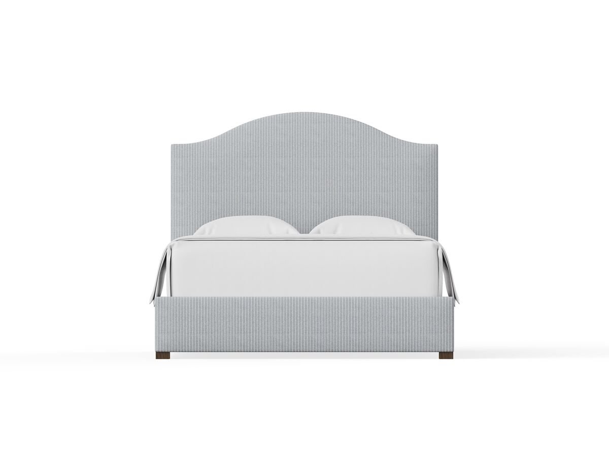 Choices - Queen Upholstered Footboard - Navy Stripe