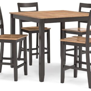 Gesthaven - Drm Counter Table Set (Set of 5) - Natural / Brown