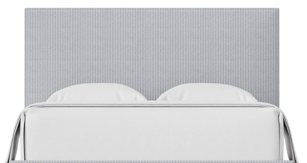 Choices - Amelia Queen Upholstered Headboard - Navy Stripe