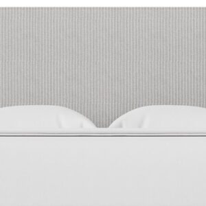 Choices - Amelia Queen Upholstered Headboard - Gray Stripe