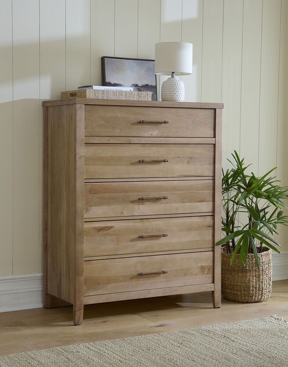 Pure Maple - 5 Drawer Chest - Natural Maple