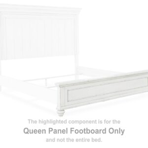 Kanwyn - Queen Panel Footboard - Whitewash