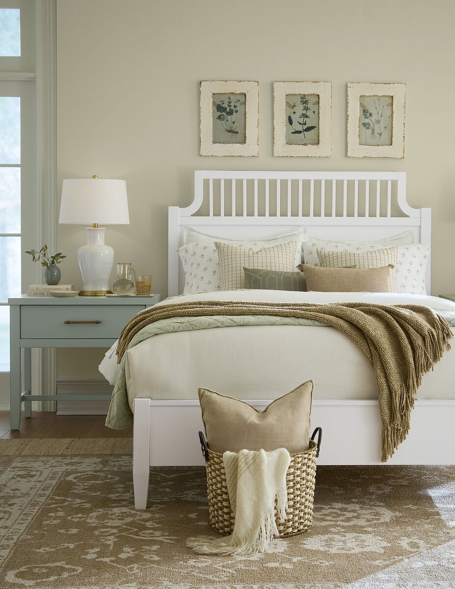 Pure Maple - 1 Drawer Bedside Table - Sage
