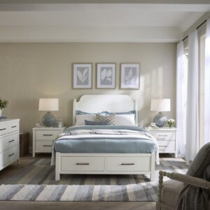 Pure Maple - Queen Storage Footboard - Cottage White