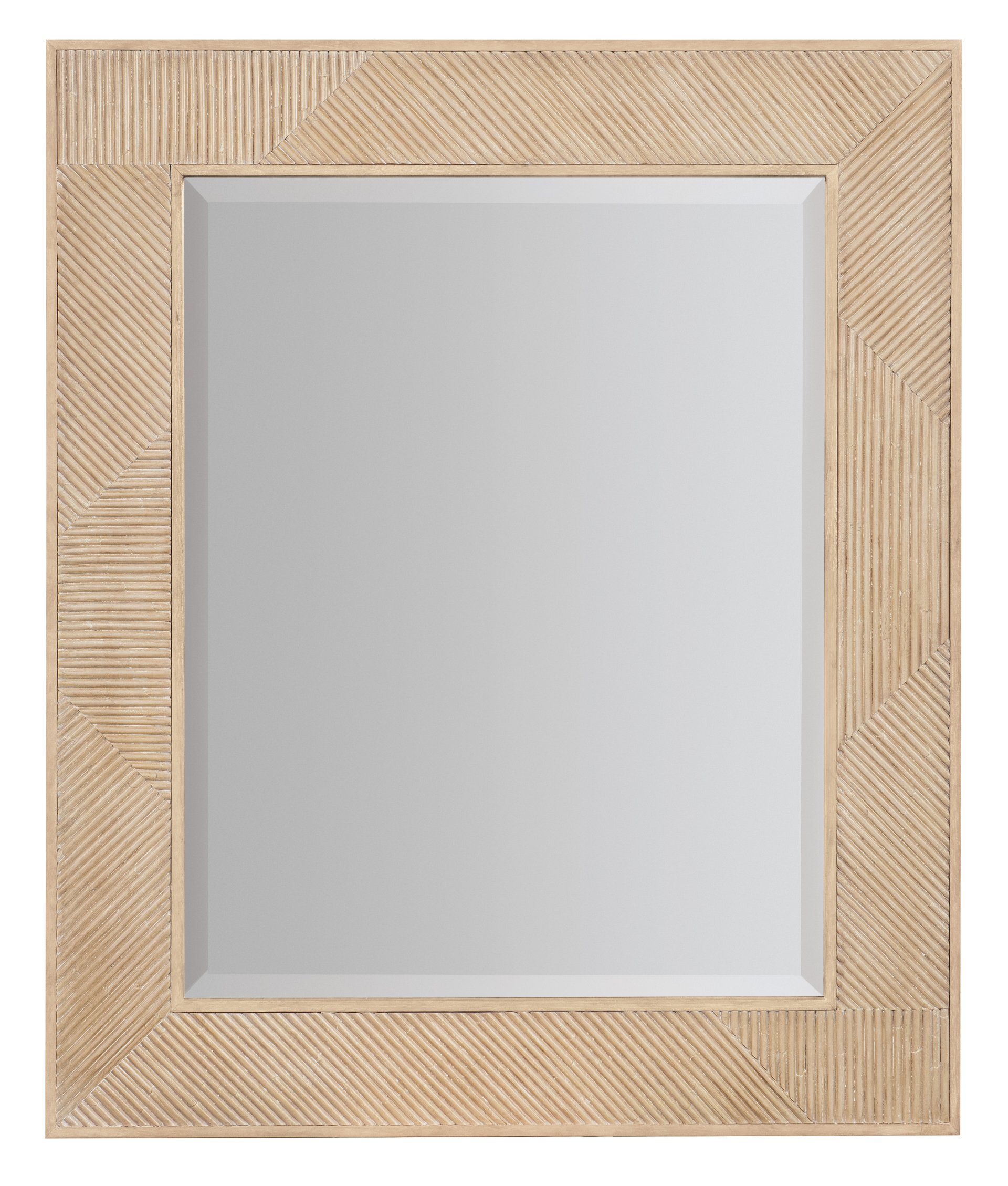 Retreat - Landscape Beveled Mirror - Beige