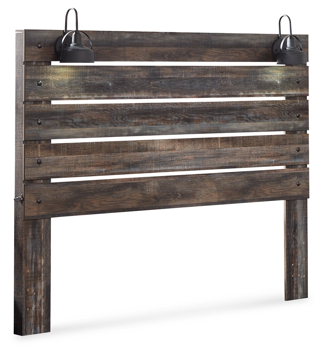 Drystan - King Panel Headboard - Brown / Beige