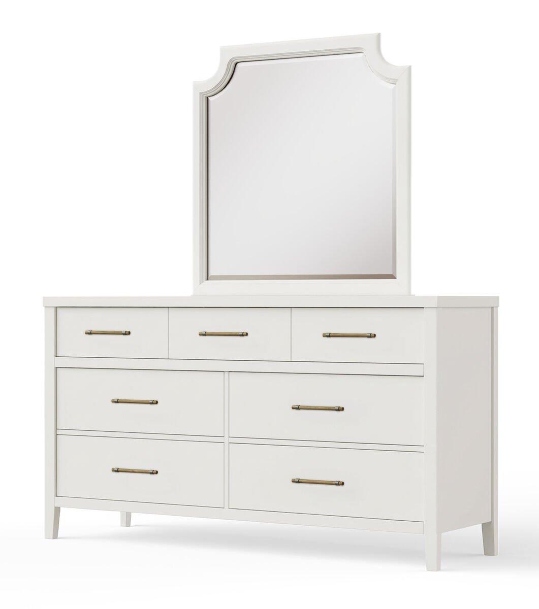 Pure Maple - Garden Mirror - Cottage White