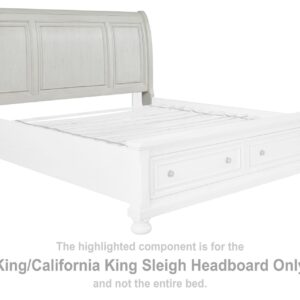 Robbinsdale - King/Cal King Sleigh Headboard - Antique White